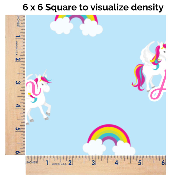 Rainbows and Unicorns 6x6 Swatch of Fabric