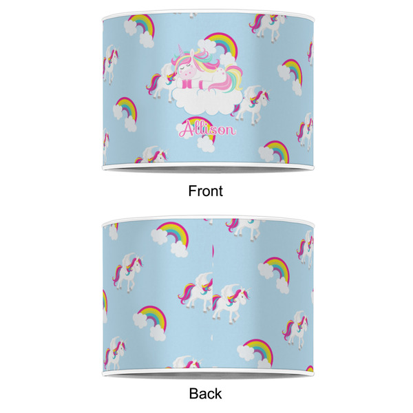 Rainbows and Unicorns 8" Drum Lampshade - APPROVAL (Poly Film)