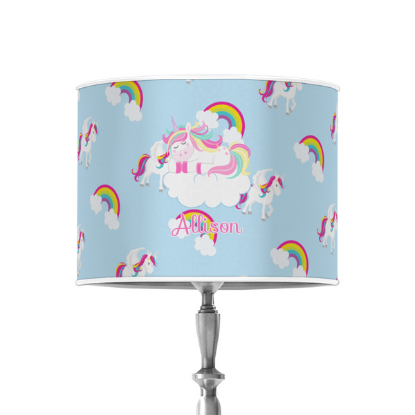 Custom Rainbows and Unicorns 8" Drum Lamp Shade - Poly-film (Personalized)