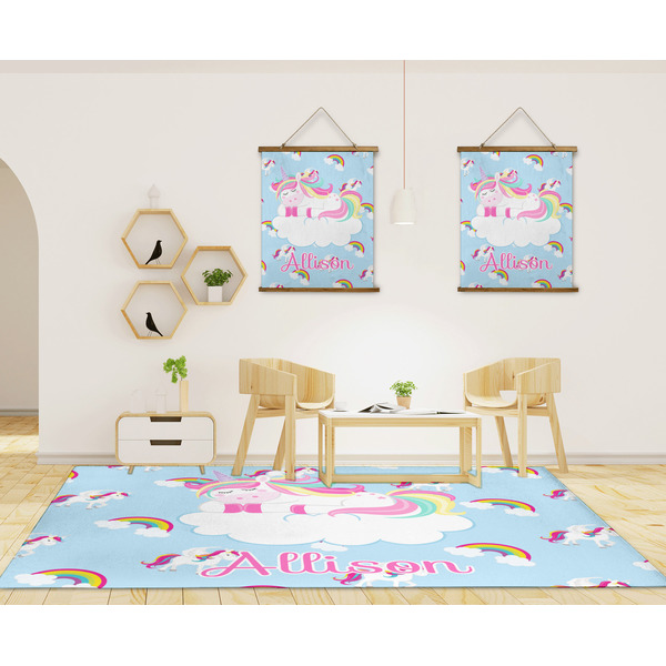 Rainbows and Unicorns 8'x10' Indoor Area Rugs - IN CONTEXT