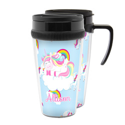Rainbows and Unicorns Acrylic Travel Mug (Personalized)