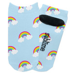 Rainbows and Unicorns Adult Ankle Socks (Personalized)