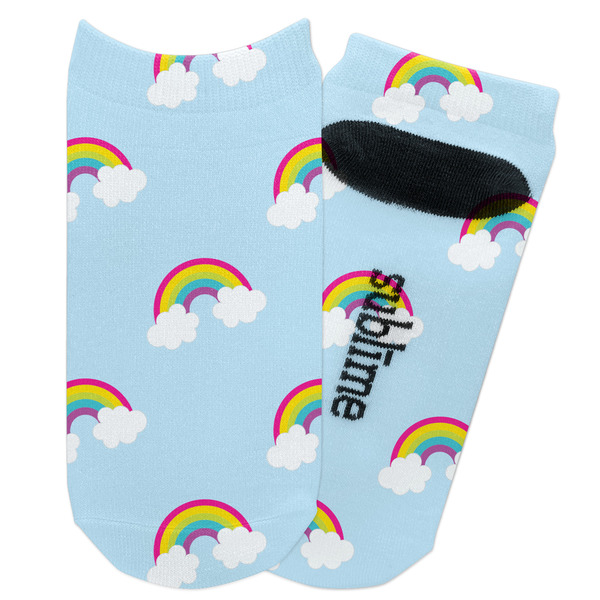 Custom Rainbows and Unicorns Adult Ankle Socks