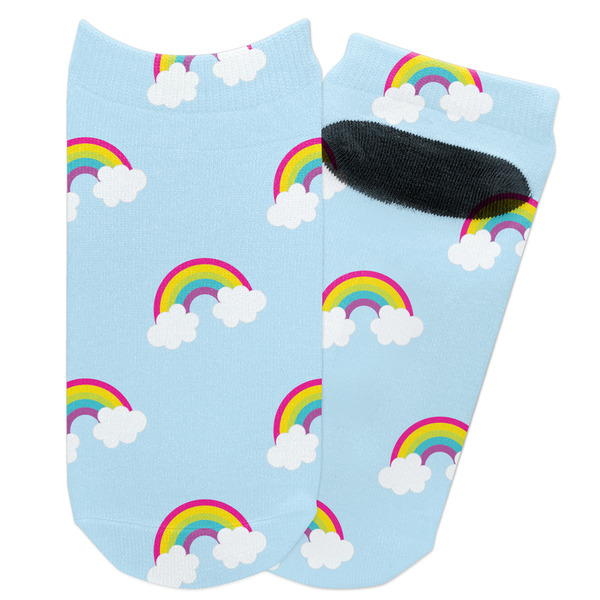Custom Rainbows and Unicorns Adult Ankle Socks