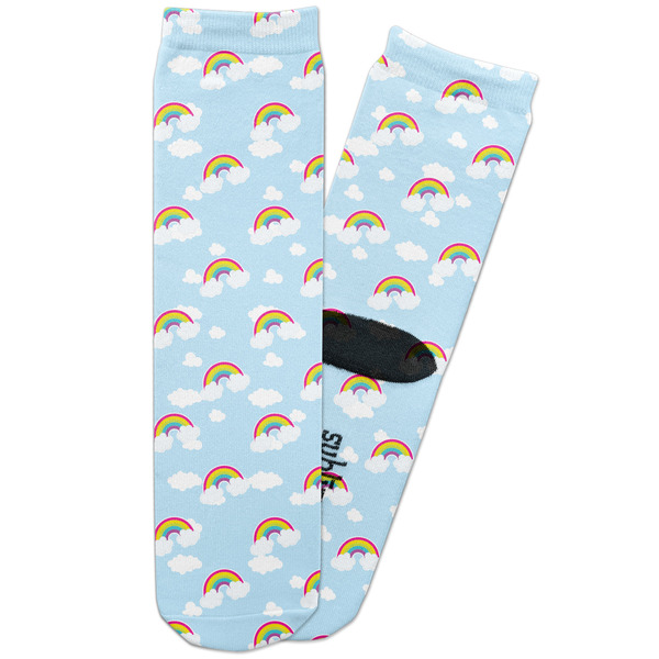 Custom Rainbows and Unicorns Adult Crew Socks