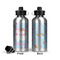 Rainbows and Unicorns Aluminum Water Bottle - Front and Back
