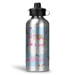 Rainbows and Unicorns Water Bottles - 20 oz - Aluminum (Personalized)