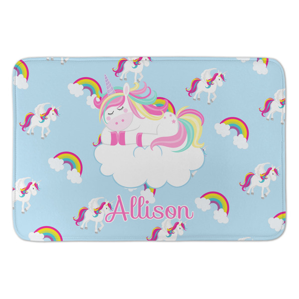 Custom Rainbows and Unicorns Anti-Fatigue Kitchen Mat (Personalized)