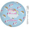 Rainbows and Unicorns 8" Glass Appetizer / Dessert Plates - Single or Set (Personalized)