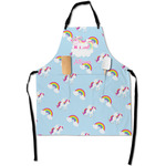 Rainbows and Unicorns Apron With Pockets w/ Name or Text