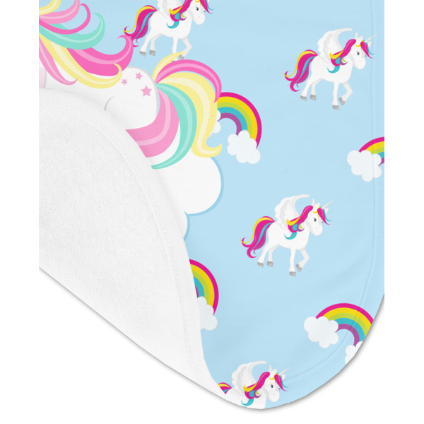 Rainbows and Unicorns Baby Bib - AFT detail