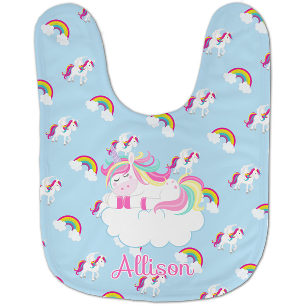 Rainbows and Unicorns Baby Bib - AFT flat