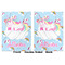 Rainbows and Unicorns Baby Blanket (Double Sided - Printed Front and Back)