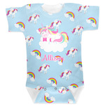 Rainbows and Unicorns Baby Bodysuit 3-6 w/ Name or Text