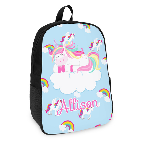 Custom Rainbows and Unicorns Kids Backpack w/ Name or Text