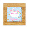 Rainbows and Unicorns Bamboo Trivet with 6" Tile - FRONT