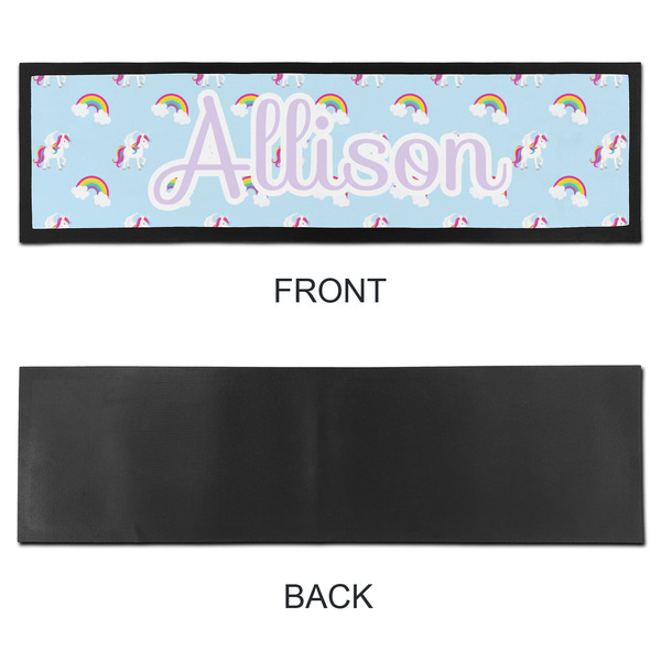 Rainbows and Unicorns Bar Mat - Large - APPROVAL