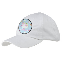Rainbows and Unicorns Baseball Cap - White (Personalized)