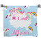 Rainbows and Unicorns Bath Towel w/ Name or Text