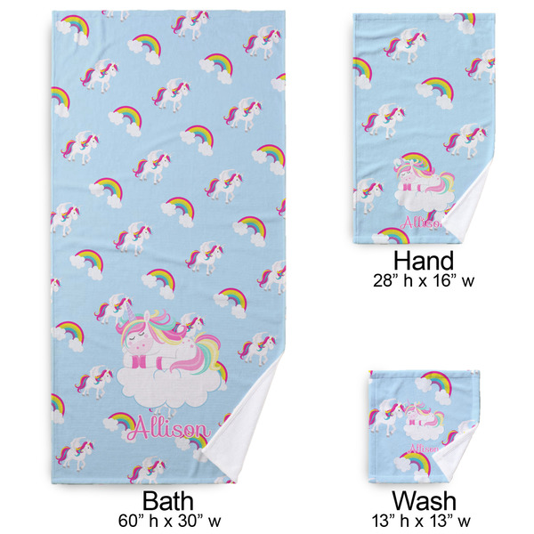 Rainbows and Unicorns Bath Towel Sets - 3-piece - Approval