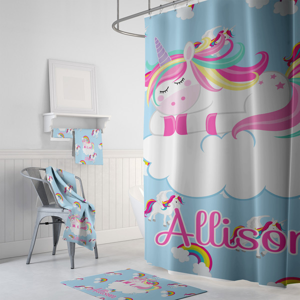 Rainbows and Unicorns Bath Towel Sets - 3-piece - In Context