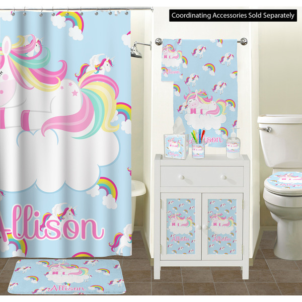 Rainbows and Unicorns Bathroom Scene