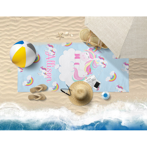 Rainbows and Unicorns Beach Towel Lifestyle
