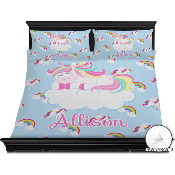 Rainbows and Unicorns Bedding Set (King) - Duvet