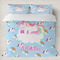 Rainbows and Unicorns Duvet Cover Set - King w/ Name or Text