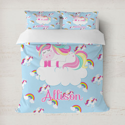 Rainbows and Unicorns Duvet Cover (Personalized)