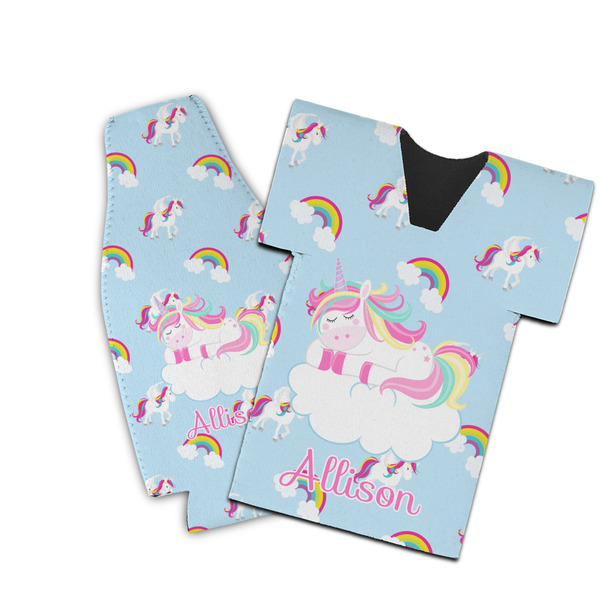 Custom Rainbows and Unicorns Bottle Cooler (Personalized)