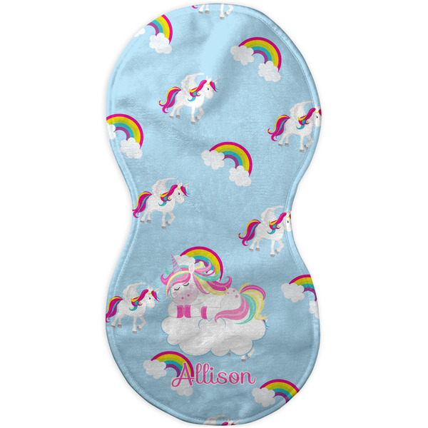 Rainbows and Unicorns Burp Peanut Shaped Flat
