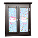 Rainbows and Unicorns Cabinet Decal - Custom Size w/ Name or Text