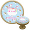 Rainbows and Unicorns Cabinet Knob - Gold (Personalized)