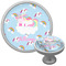Rainbows and Unicorns Cabinet Knob (Silver) (Personalized)