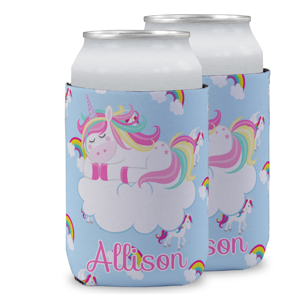 Custom Rainbows and Unicorns Can Cooler (12 oz) w/ Name or Text