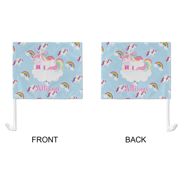 Rainbows and Unicorns Car Flag - Large - APPROVAL