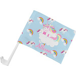 Rainbows and Unicorns Car Flag - Small w/ Name or Text
