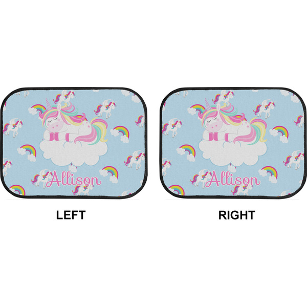 Rainbows and Unicorns Car Floor Mats (Back Seat) (Approval)