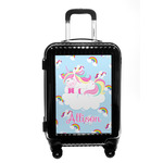 Rainbows and Unicorns Carry On Hard Shell Suitcase w/ Name or Text