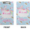 Rainbows and Unicorns Clipboard (Legal) (Front + Back)