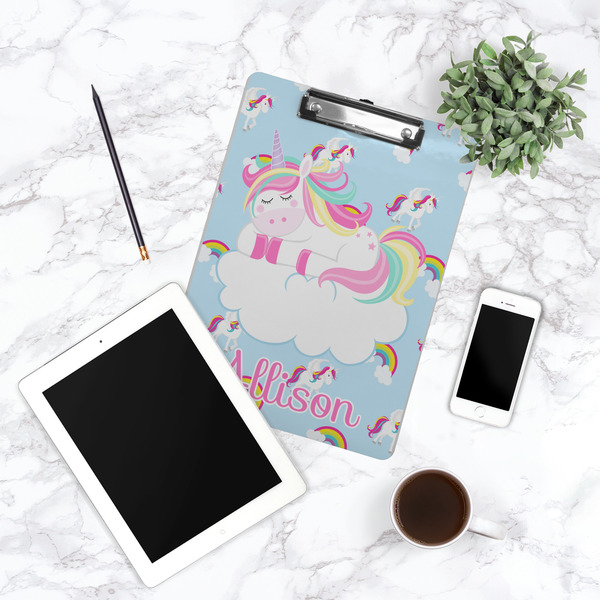 Rainbows and Unicorns Clipboard - Lifestyle Photo