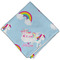 Rainbows and Unicorns Cloth Napkins - Personalized Dinner (Folded Four Corners)