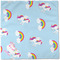Rainbows and Unicorns Cloth Napkins - Personalized Dinner (Full Open)