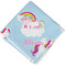 Rainbows and Unicorns Cloth Napkins - Personalized Lunch (Folded Four Corners)