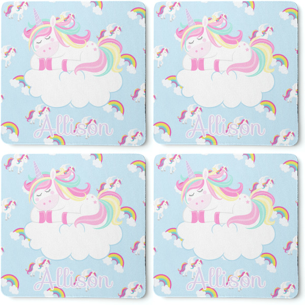 Rainbows and Unicorns Coaster Rubber Back - Apvl
