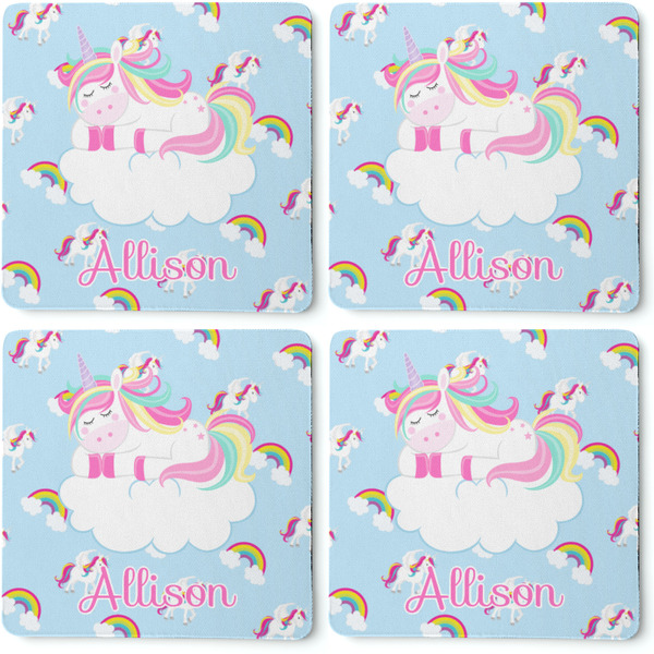 Rainbows and Unicorns Coaster Rubber Back - Apvl