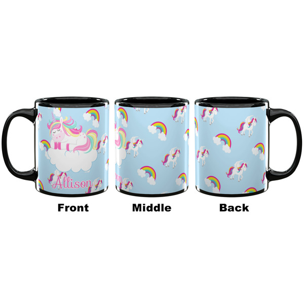 Rainbows and Unicorns Coffee Mug - 11 oz - Black APPROVAL