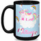 Rainbows and Unicorns Coffee Mug - 15 oz - Black Full