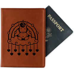 Rainbows and Unicorns Passport Holder - Faux Leather